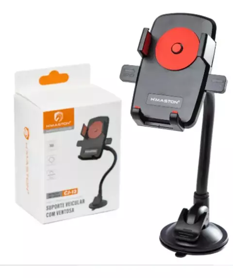 SUPORTE AUTOMOTIVO 360º PARA CELULAR / GPS COM VENTOSA HMASTON CJ-13 / VISION YT2051 - comprar online