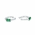 Ear Clips baguette verde (unidad)
