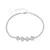 Pulsera Tennis 2.2mm con Dije de Flores vca