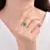 Anillo de flor vca verde - comprar online