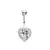 Piercing ombligo de Corazón
