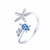 Anillo tortuga y estrella (AJUSTABLE)