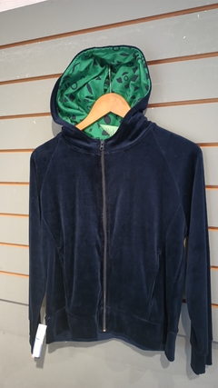 Campera plush azul marino - Maneki Neko Indumentaria