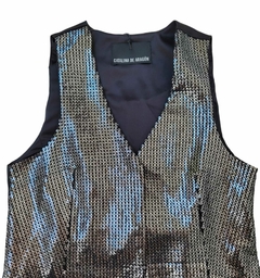 CHALECO ROYALS Negro lentejuelas Peltre - comprar online