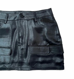 FALDA CORTA NEW DIMENSION Negro brillos - comprar online