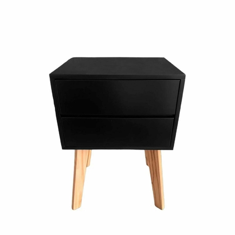 MESA DE LUZ RETRO PATAS PARAISO NEGRA