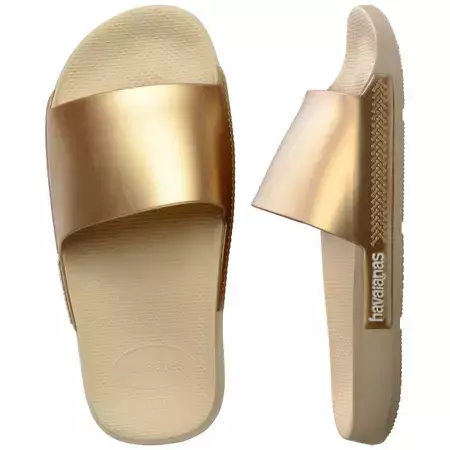 HAVAIANA SLIDE CLASSIC METAL - ARENA DORADA