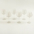 Set x 6 copas con base color champagne 750 ml