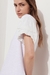 (35942) REMERA DE ALGODON FLAME CON MANGAS DE BRODERIE - comprar online
