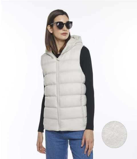 (27215840) CHALECO CORDERITO INTERIOR CON CAPUCHA