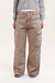 (W25PA718) JEAN WIDE CARGO HONEY - AQUELARRE