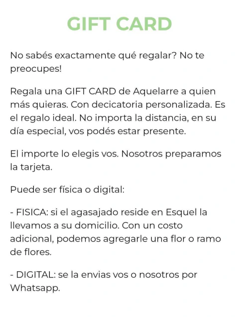 (DIGITAL) GIFT CARD