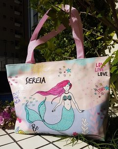 INFANTIL - BOLSA DE PRAIA/PISCINA COLEÇÃO SEREIA