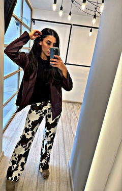 Blazer Engomado - Negro