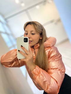 Campera Puffer Metalizada - Verde 3XL - tienda online