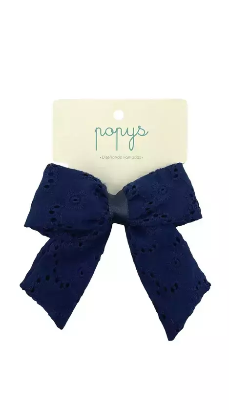 MOÑO BRODERY AZUL MARINO
