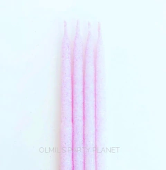VELA FINA GIBRÉ LILA PASTEL