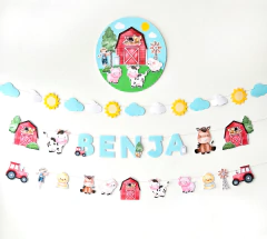 DECO PARED ANIMALITOS DE LA GRANJA