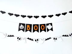 BANDERÍN HALLOWEEN "BOO" 3D (2 colores) en internet