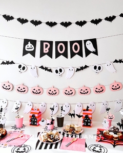 BANDERÍN HALLOWEEN "BOO" 3D (2 colores) - tienda online