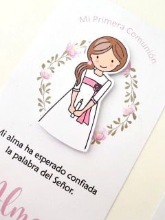 ESTAMPITA SIMPLE CON APLIQUE EN 3D x20