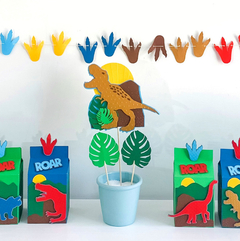 SET DE CAKE-TOPPERS DINOSAURIO T-REX