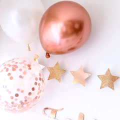 KIT DECO CUMPLEAÑOS ROSE GOLD - Olmil´s Party Planet