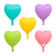 GLOBO CORAZÓN PASTEL (varios colores)