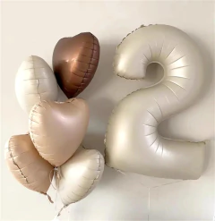GLOBO NÚMERO NUDE 100 CM - comprar online