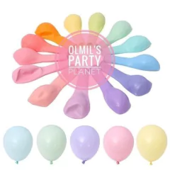 GLOBOS PASTEL SURTIDOS 9" x10