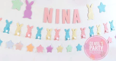 SET DE GUIRNALDAS CONEJITO x3 (2 colores)