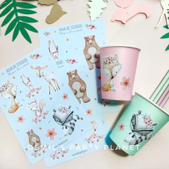STICKERS BOSQUE ENCANTADO PLANCHAS x4 - Olmil´s Party