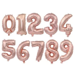GLOBO NÚMERO ROSÉ 80CM