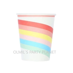 VASO ARCO IRIS x6