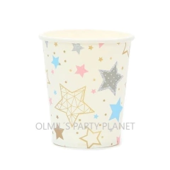VASO ESTRELLITAS MULTICOLOR x6