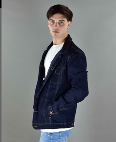 CAMPERA DENIM ( jean azul oscuro) - comprar online