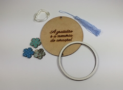 Kit com materiais para Pingente de porta ou de carro com frase 10cm - cod 9967 - loja online