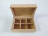 Caixa porta biju MDF 15x10x6 com dobradiça e 6 divisórias - cod 1557