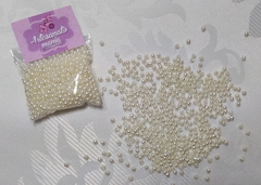 Pérola 3mm bege 6g - cod 4421
