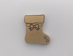 Miniatura de Natal 2cm de MDF em dourado VÁRIOS MODELOS - cod 60605