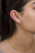 Piercing de pressão aro x com zircônia