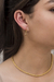 Brinco argolinha cruz pequena Banhado a ouro 18k - comprar online