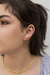 Brinco earcuff gotinhas em zircônia banhado a ouro 18k