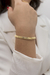 Pulseira fita love you banhada a ouro 18k