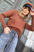 Sweater Santina Choco By Cataleia en internet