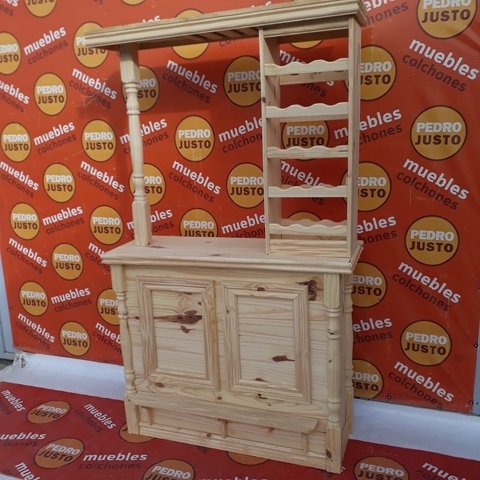 Barra Bar Pino Macizo 120cm
