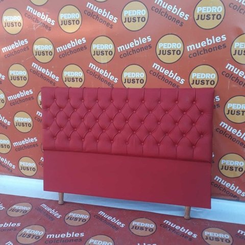 Respaldo Cuero King 200x200. Varios colores