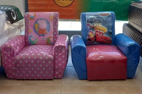 Sillon Tapizado Infantil Colores