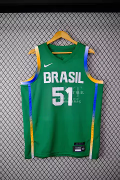 Camisa Brasil FIBA - Yago 2, Caboclo 51, Huertas 9