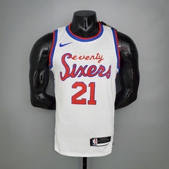 Camisa Philadelphia 76ers Silk 2021 - Embiid 21, Simmons 25